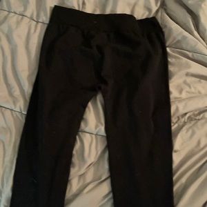 Black fleece lined leggings